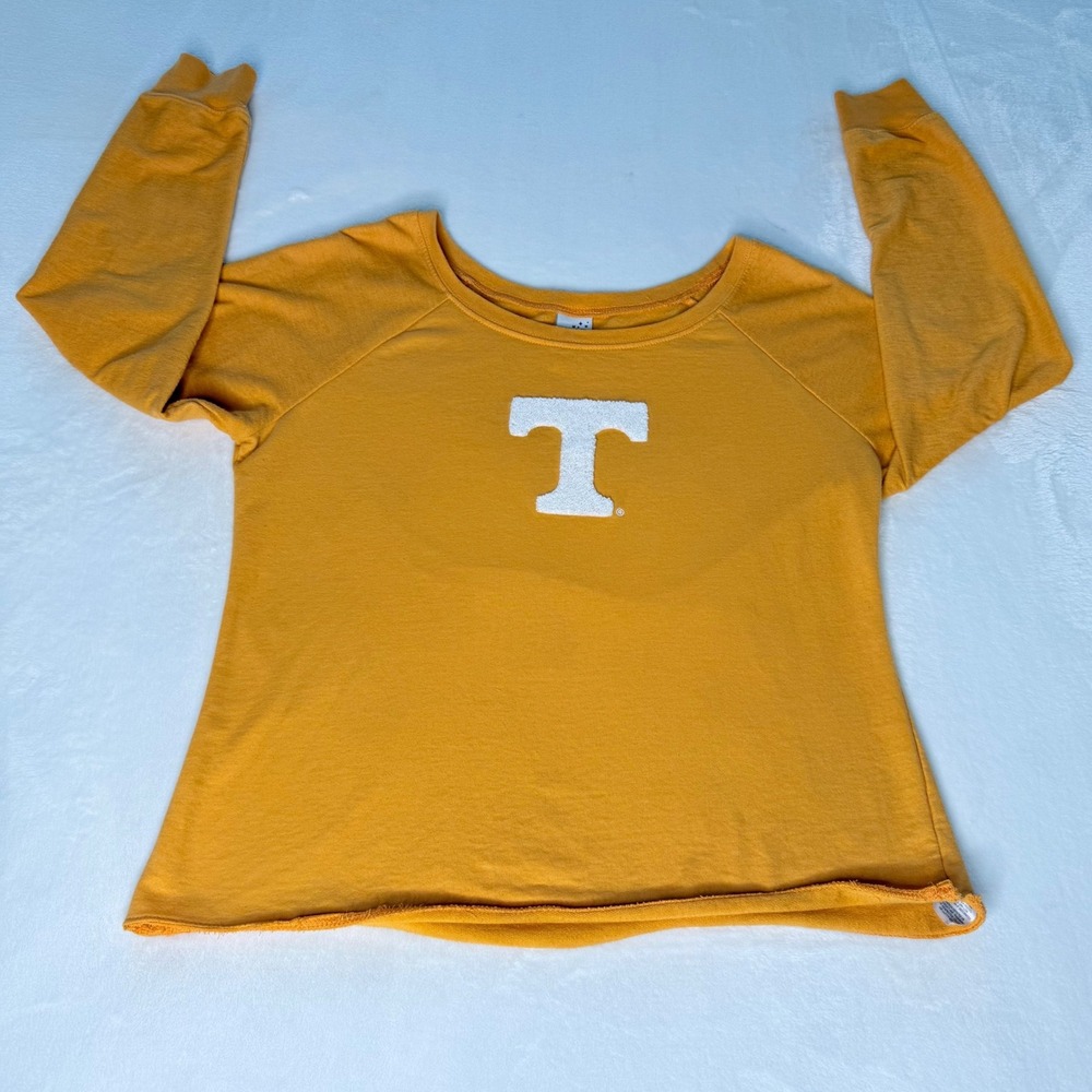 Tennessee‎ Volunteers Sweatshirt Womens XL Wide Neck Orange Pullover Vols
